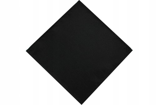 Serwetki i bieżniki plamoodporne CZARNE DESZCZYK OBSZYTE