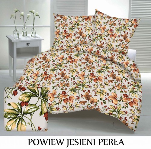 Pościel hotelowa 100% Bawełna Renforce Wykończenie Satynowe | POWIEW JESIENI PERŁA
