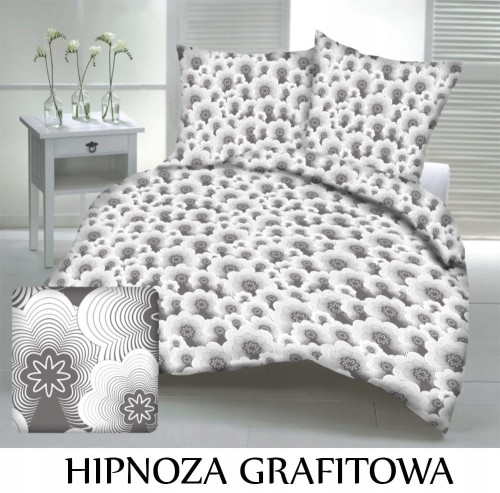 Pościel hotelowa 100% Bawełna Kora | HIPNOZA GRAFITOWA