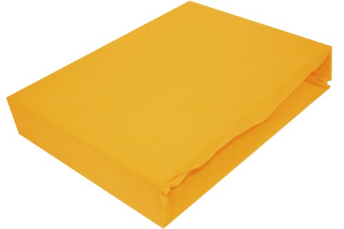 Prześcieradło JERSEY Z GUMKĄ 180g/m2 MUSZTARDOWE