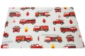 ŚPIWOREK DLA DZIECKA PRZEDSZKOLAKA 70x125cm / 75x140cm WOZY STRAŻACKIE POPIEL + POPIEL