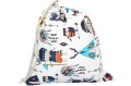 WOREK NA BUTY KAPCIE STRÓJ GIMNASTYCZNY 32x38cm DO SZKOŁY I PRZEDSZKOLA | INDIANIE NA ECRU