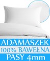 KOMPLET POŚCIELI HOTELOWEJ ADAMASZEK BIAŁY PASY 4MM