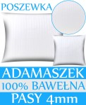 POSZEWKA HOTELOWA ADAMASZEK BIAŁY PASY 4MM