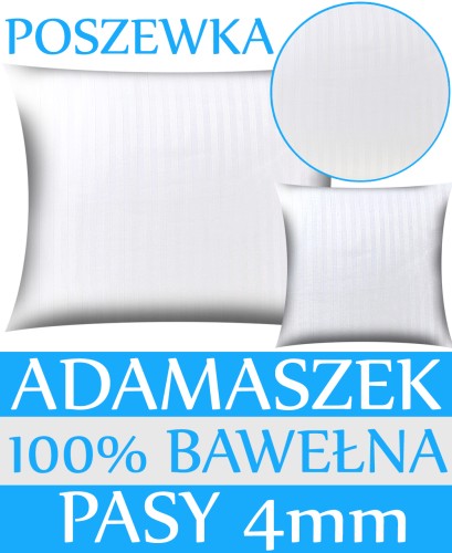 POSZEWKA HOTELOWA ADAMASZEK BIAŁY PASY 4MM