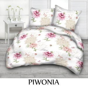 Pościel hotelowa 100% Bawełna Kora | PIWONIA