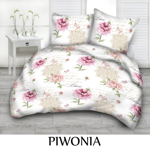 Pościel hotelowa 100% Bawełna Kora | PIWONIA