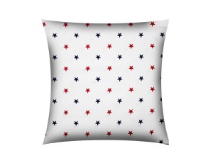 POSZEWKA NA PODUSZKĘ JASIEK 40x40cm 100% BAWEŁNA Renforce | Wykończenie satynowe | GWIAZDKI KOLOROWE