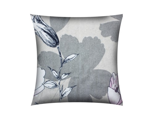 POSZEWKA NA PODUSZKĘ JASIEK 40x40cm 100% BAWEŁNA FLANELA | RÓŻOWE DUŻE KWIATY .jpg