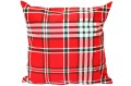 POSZEWKA NA PODUSZKĘ JASIEK 40x40cm 100% BAWEŁNA Renforce | Wykończenie satynowe | KRATA CZERWONA