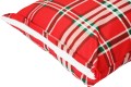 POSZEWKA NA PODUSZKĘ JASIEK 40x40cm 100% BAWEŁNA Renforce | Wykończenie satynowe | KRATA CZERWONA