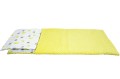 ŚPIWOREK DLA DZIECKA PRZEDSZKOLAKA 70x125 cm / 75x140 cm MINKY ŻÓŁTE + ZOO ŻÓŁTE