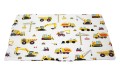 ŚPIWOREK DLA DZIECKA PRZEDSZKOLAKA 70x125 cm / 75x140 cm MINKY CZARNE + KOPARKI