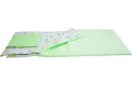 ŚPIWOREK DLA DZIECKA PRZEDSZKOLAKA 70x125 cm / 75x140 cm MINKY SELEDYN + ZOO ŻÓŁTE