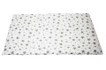ŚPIWOREK DLA DZIECKA PRZEDSZKOLAKA 70x125 cm / 75x140 cm MINKY POPIEL + GWIAZDKI NA BIAŁYM