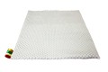 Kocyk dla dzieci i niemowląt MINKY 80x100 / 100X135 GWIAZDKI SZARE NA BIAŁYM - MINKY POPIEL