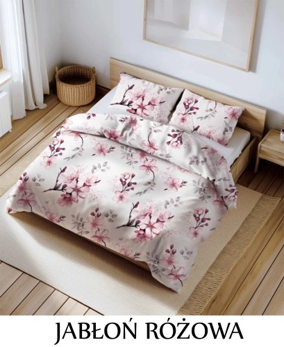 Pościel hotelowa 100% Bawełna Renforce Wykończenie Satynowe | JABŁOŃ RÓŻOWA.jpg