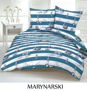 Pościel hotelowa 100% Bawełna Renforce Wykończenie Satynowe | MARYNARSKI