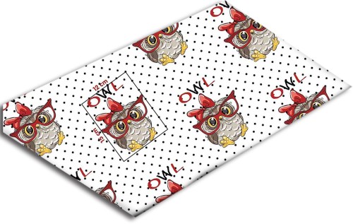 Poszewka na poduszkę KLIN 38x30cm 60x40cm SÓWKI