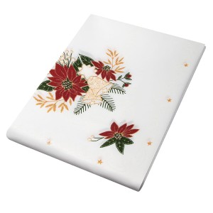 Obrus świąteczny 130x155cm Boże Narodzenie (Bożonarodzeniowy) GWIAZDA BETLEJEMSKA